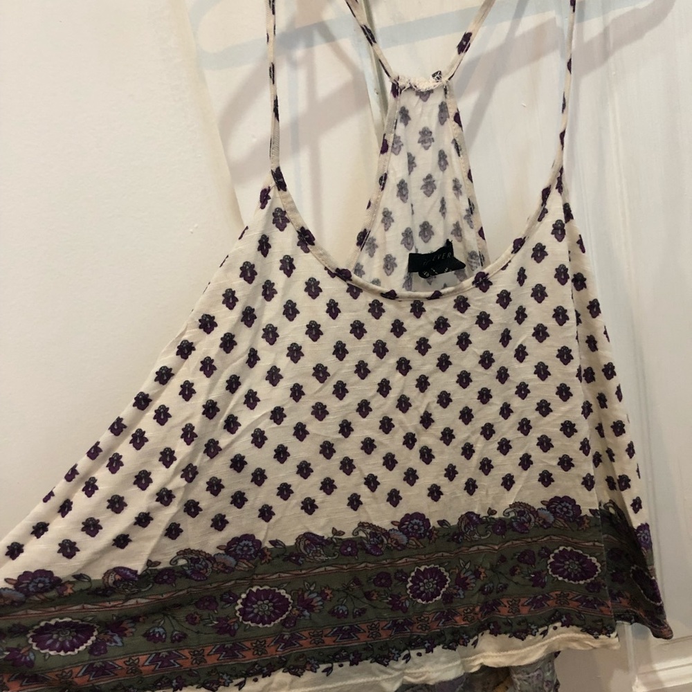 Paisley printed tank